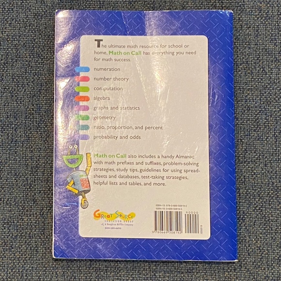 MATH ON CALL - MATH ON HAND 2 Mathematics Handbooks Colorful Books for Concepts - Picture 4 of 11